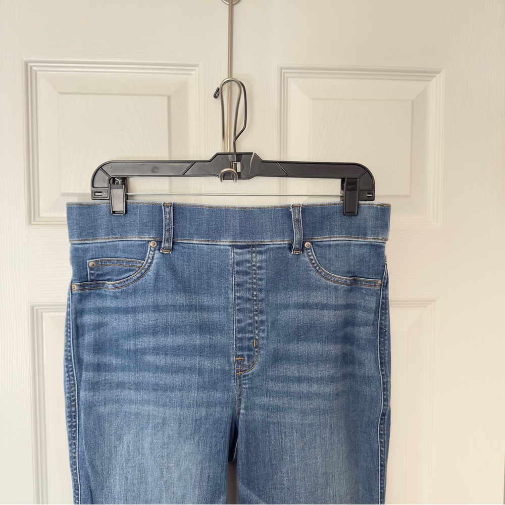 Spanx Vintage Indigo Large 4 Way Stretch High Rise Flare Pull On Jeans … - Picture 5 of 8